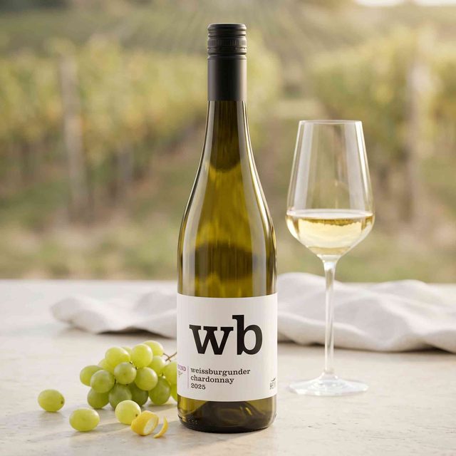 Flasche Thomas Hensel Weissburgunder und Chardonnay