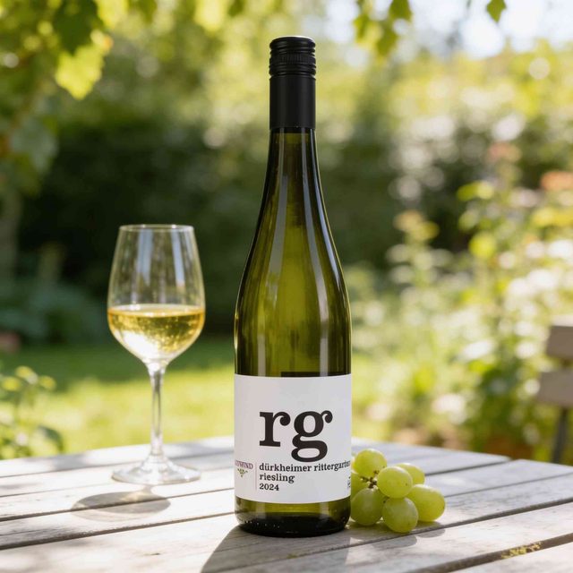Flasche Thomas Hensel Dürkheimer Rittergarten Riesling Aufwind